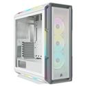 MX00121874 iCUE 5000T RGB Tempered Glass Mid-Tower ATX PC Computer Case, White