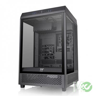 MX00121988 Tower 500 Mid Tower Gaming Case, Black w/ Tri-Windowed Tempered Glass