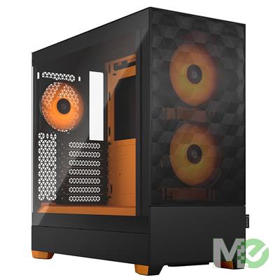 MX00122003 Pop Air RGB Tempered Glass Mid Tower ATX Computer Case, Orange Core