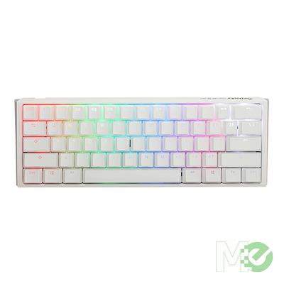 MX00122070 ONE 3 Mini Pure White RGB Gaming Keyboard w/ MX Blue Switches