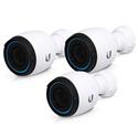 MX00122227 UniFi Protect G4 Pro 4K Indoor/Outdoor IP Cameras w/ Infrared & Optical Zoom, 3-Pack  