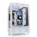 MX00122282 Tower 500 Mid Tower Gaming Case, White w/ Tri-Windowed Tempered Glass