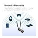 MX00122386 TX55E AX3000 Wi-Fi 6 w/ Bluetooth 5.2 PCIe Adapter