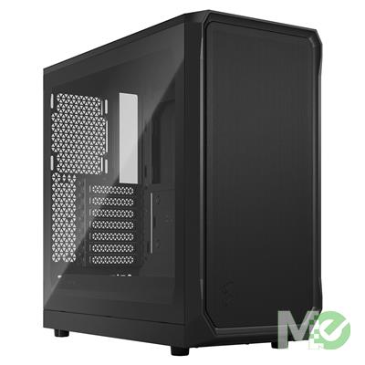 MX00122418 Focus 2 Tempered Glass Edition Mid Tower Case, Black w/ 2x 140mm Front Fans, USB Type-C Front Port