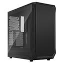 MX00122418 Focus 2 Tempered Glass Edition Mid Tower Case, Black w/ 2x 140mm Front Fans, USB Type-C Front Port