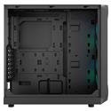 MX00122420 Focus 2 Tempered Glass RGB Edition Mid Tower Case, Black w/ 2x 140mm RGB Front Fans, USB Type-C Front Port