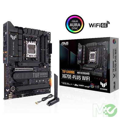 MX00122632 TUF GAMING X670E-PLUS WIFI Motherboard w/ DDR5-5600, PCIe 5.0, 4x M.2 Slots, 7.1 Audio, 2.5Gb LAN, Wi-Fi 6E, BT 5.2, Aura Sync