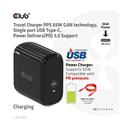 MX00122641 CAC-1905 65W USB-C PD3.0 Travel Charger