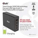 MX00122644 CAC-1906 132W GAN 4-USB Type-A and -C PD3.0 Travel Charger