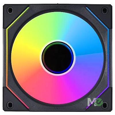 MX00122793 Uni SL-Infinity 120 RGB 120mm Case Fan, Black w/ 40 LEDs, Infinity Mirror Look, Quick Pin Connect, 1 Pack