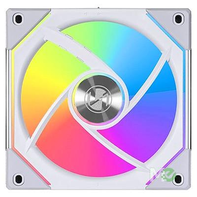 MX00122794 Uni SL-Infinity 120 ARGB 120mm Case Fan, White w/ 40 LEDs, Infinity Mirror Look, Quick Pin Connect, 1 Pack