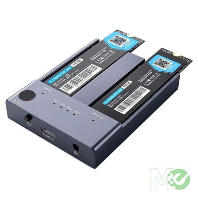 MX00122883 M.2 PCIe (M-Key) SSD Standalone Drive Duplicator w/ USB Type-C & Type-A Cables
