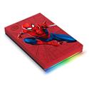 MX00123151 SPIDER-MAN Special Edition FireCuda External Hard Drive, 2TB w/ Dual Zone LED Lighting, USB 3.2 Type-A Cable
