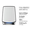 MX00123312 Orbi AX6000 Tri-Band Mesh Router Wi-Fi 6 System, 3-Pack
