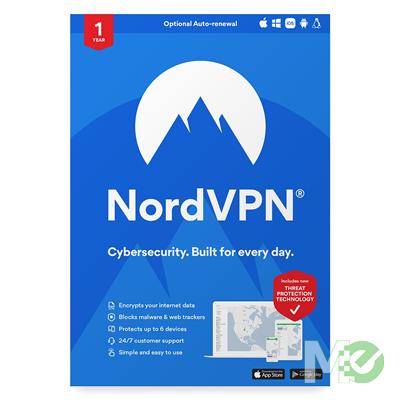 MX00123320 VPN 1-Year VPN & Cybersecurity Software Subscription For 6 Devices 