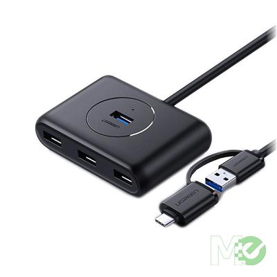 MX00123423 4 Port USB Type-A Hub w/ USB Type-C Adapter