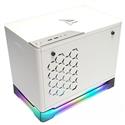 MX00123471 A1 Prime Mini-ITX RGB Case w/ Tempered Glass Side Panel, 750W 80+ Gold Power Supply, White 