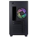MX00123472 A5 Mid-Tower Case w/ Tempered Glass Side Panel, Black