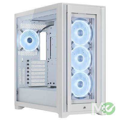 MX00123690 iCUE 5000X RGB QL Edition Mid-Tower ATX Case, White w/ Tempered Glass