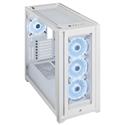 MX00123690 iCUE 5000X RGB QL Edition Mid-Tower ATX Case, White w/ Tempered Glass