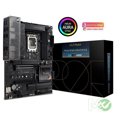 MX00123989 PROART B760-CREATOR D4 w/ DDR4, 7.1 Audio, Triple M.2, 2.5G LAN