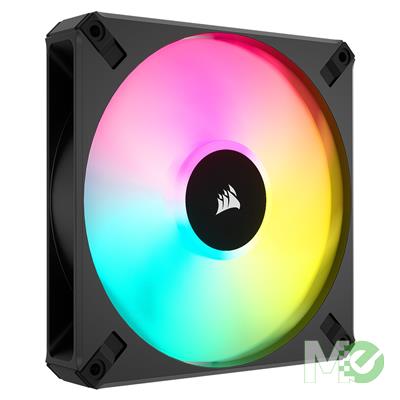 MX00124015 iCUE AF120 ELITE RGB 120mm PWM Fan, Black w/ 8 ARGB LEDS