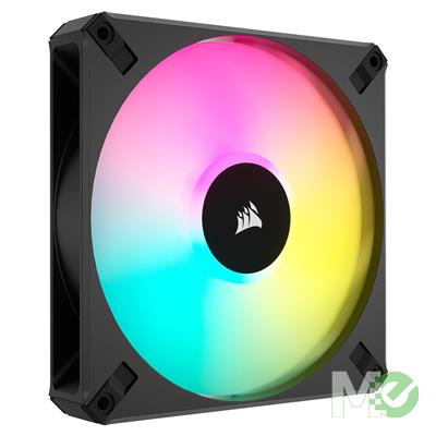 MX00124017 iCUE AF140 ELITE RGB 140mm PWM Fan, Single, Black w/ 8x ARGB LEDs