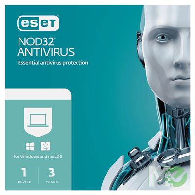 MX00124029 NOD32 Anti-Virus 2022 Edition, 1 User, 3 Year, Digital Download Sleeve Edition
