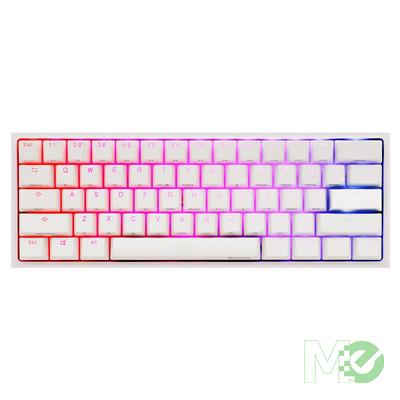 MX00124048 One2 Mini Pro RGB Mechanical Keyboard, White w/ 61 Keys, Kailh White Switches
