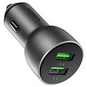 MX00124062 Dual USB Type-A Vehicle Charger, 36W w/ Aluminum Casing