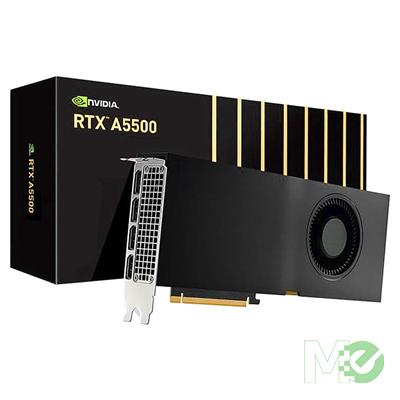 MX00124118 NVIDIA RTX A5500 Professional Graphics Card w/ 24GB GDDR6 ECC VRAM, 4x DisplayPort v1.4a Ports