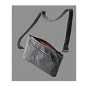 MX00124129 Zip Pouch Max Sling Bag, Black / Orange w/ Three Weatherproof Compartments, Two Pockets, Carrying Strap 