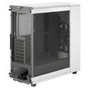 MX00124271 North ATX Mid Tower Case w/ Tempered Glass Side, Wood Front Bezel, Chalk White
