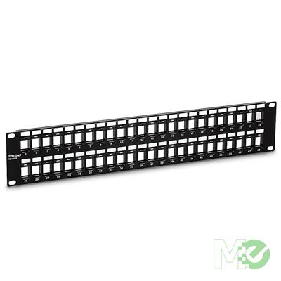 MX00124326 48-Port Blank Keystone 2U HD Patch Panel