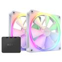 MX00124343 F140 RGB Duo 140mm PWM Case Fans, White, 2-Pack  