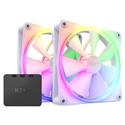 MX00124352 F140 RGB 140mm Case Fan Kit w/ 2x F140 RGB 140mm White Case Fans, NZXT RGB LED Controller 
