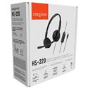 MX00124531 Creative HS-220 USB Headset for PC, Mac w/ Noise Cancelling Microphone, Black 