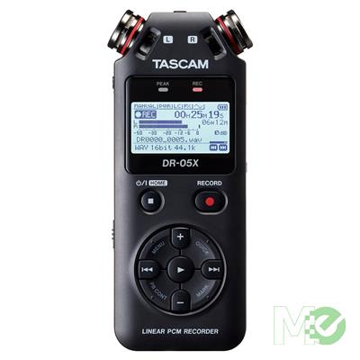 MX00124538 DR-05X Portable Stereo Handheld Digital Audio Recorder w/ USB Audio Interface, 320kHz / 24 bit Recording, Stereo Microphones