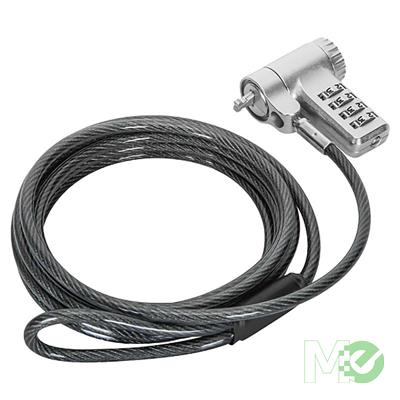 MX00124587 DEFCON™ Ultimate Universal Resettable Combination Lock, Black w/ 4 Digit Combination Lock, 2m Galvanized Steel Cable