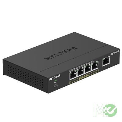 MX00124652 GS305PP 300 Series 5-Port Gigabit Ethernet SOHO Unmanaged Switch w/ 4-Ports PoE+ 