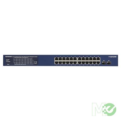 MX00124661 GS724TPP 24-Port Gigabit Ethernet PoE+ Smart Switch w/ 2x Gigabit SFP Ports, 380W PoE Budget