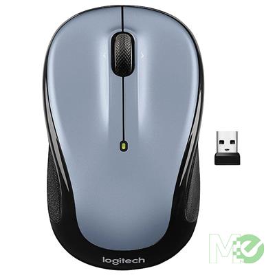 MX00124707 M325s Wireless Optical Mouse, Light Silver