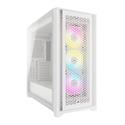 MX00124714 iCUE 5000D RGB Mid-Tower Case w/ 3x AF120 RGB Elite Fans, Lighting Node PRO Controller, Tempered Glass -White