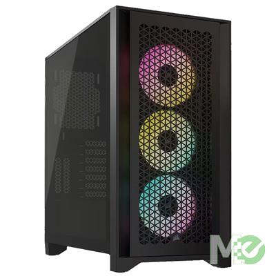 MX00124733 iCUE 4000D RGB Airflow Mid-Tower ATX Case w/ Tempered Glass, Black 