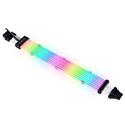 MX00124884 Strimer Plus V2 12VHPWR 12+4 Pin to 12+4 Pin Addressable RGB Extension Cable w/ 8 Light Guides 