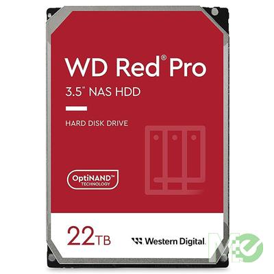 MX00125038 RED Pro 22TB NAS Desktop Hard Drive, SATA III w/ 512MB Cache 