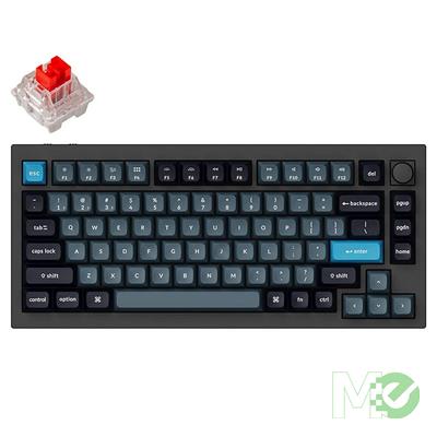 MX00125328 Q1 Pro QMK/VIA Custom Mechanical Keyboard w/ Keychron K Pro Red Switches, Carbon Black