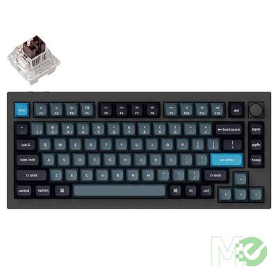 MX00125329 Q1 Pro QMK/VIA Custom Mechanical Keyboard w/ Keychron K Pro Brown Switches, Carbon Black