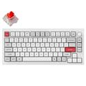 MX00125332 Q1 Pro QMK/VIA Custom Mechanical Keyboard w/ Keychron K Pro Red Switches, Shell White  