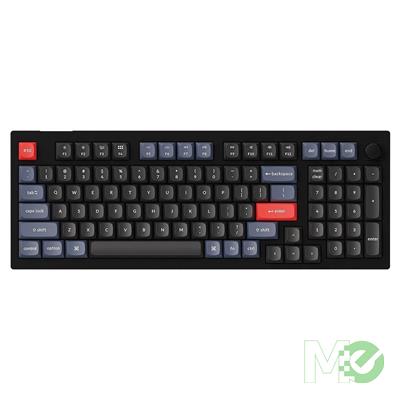 MX00125334 V5 97% Mechanical Gaming Keyboard, Frosted Black w/ K Pro Red Key Switches, Per Key RGB Lighting, Volume Knob, QMK Firmware